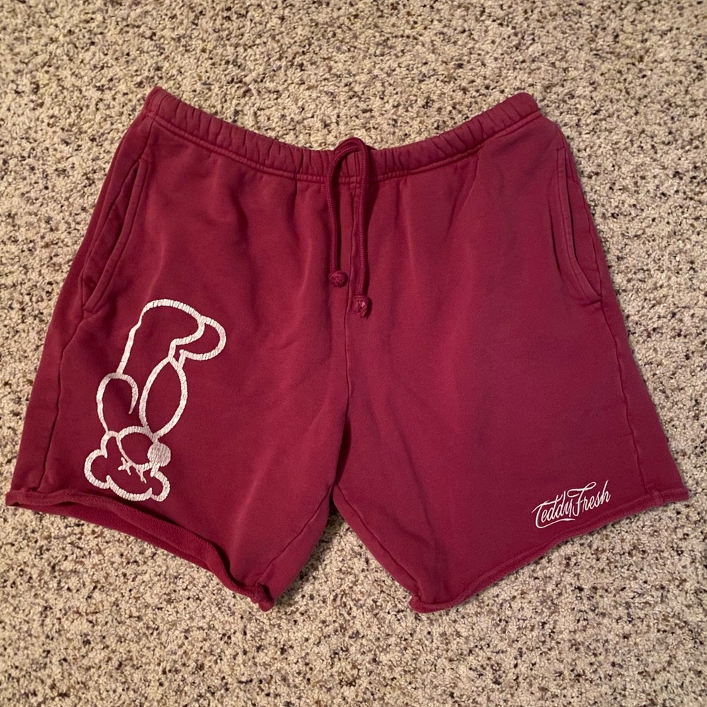 Fuschia Teddy Fresh Sweat Shorts